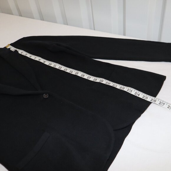 J. Crew Factory Womens Boyfriend Sweater Blazer Black Size Small One Button NWT - Picture 8 of 9